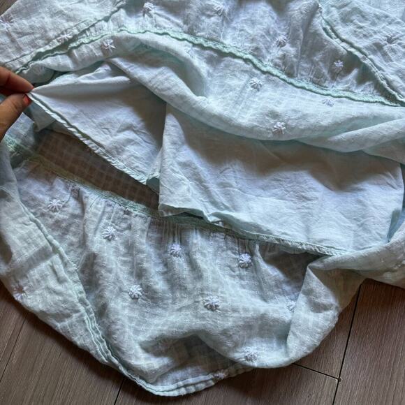 Cat & Jack Girls' Floral Knit Maxi Dress Mint green SZ 7/8 summer spring - Picture 4 of 8